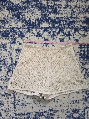 H&M Beige Crochet High-Waist Women's Shorts